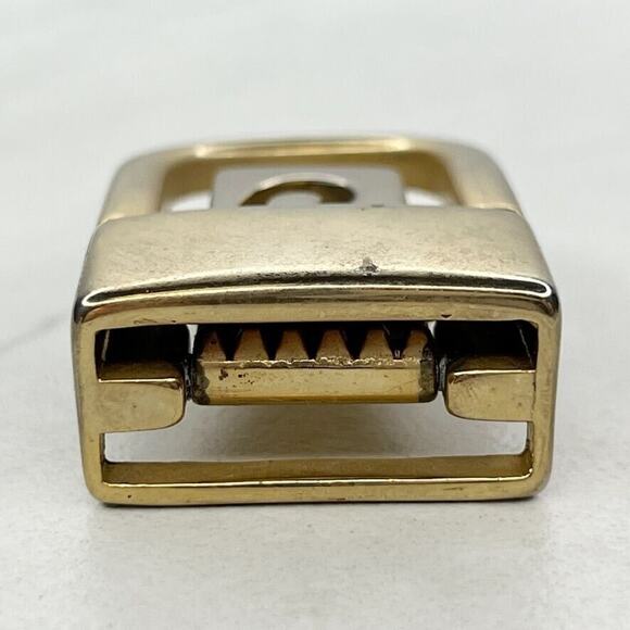 Silver and Gold Tone Clamp Style Simple Basic Belt Buckle - Picture 8 of 8